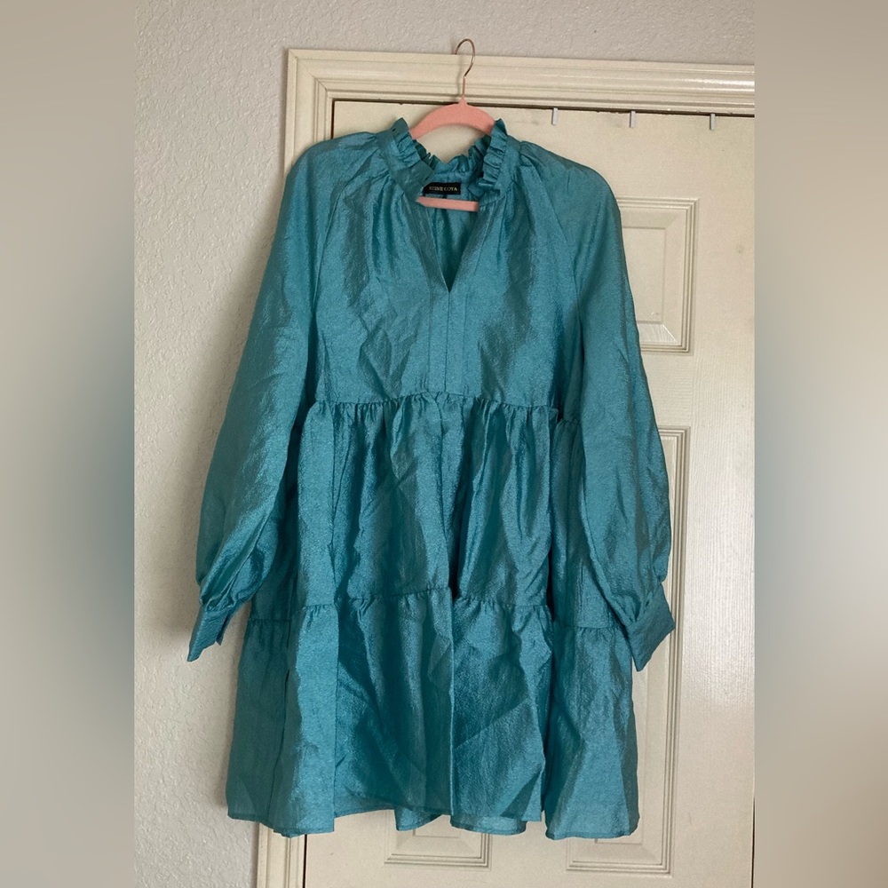 Turquoise Jasmine dress by Stine Goya